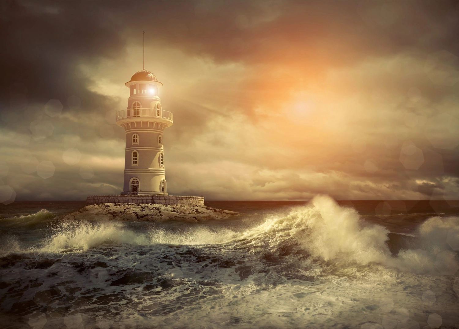 IK Consulting und Coaching – Leuchtturm im Meer unter dem Himmel